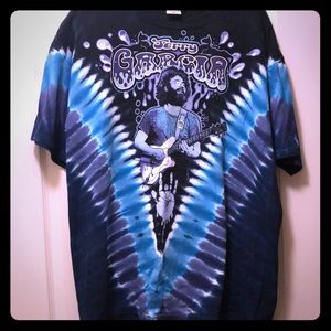 Liquid Blue Jerry Garcia Tie Dye Shirt
